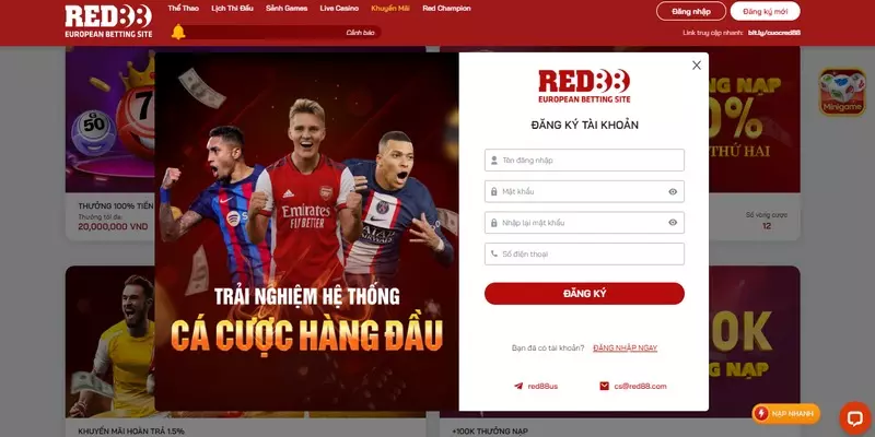 1 Nguoi choi hay dang ky Red88 neu chua co tai khoan.webp Người chơi hãy đăng ký Red88 nếu chưa có tài khoản