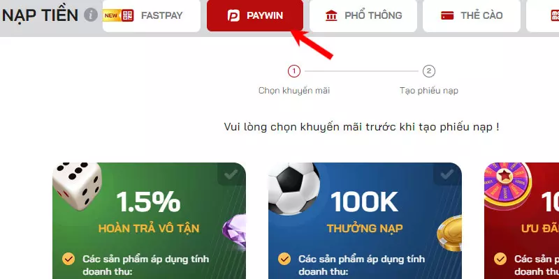 2 Nap tien Red88 bang phuong thuc Paywin.webp Nạp tiền Red88 bằng phương thức Paywin